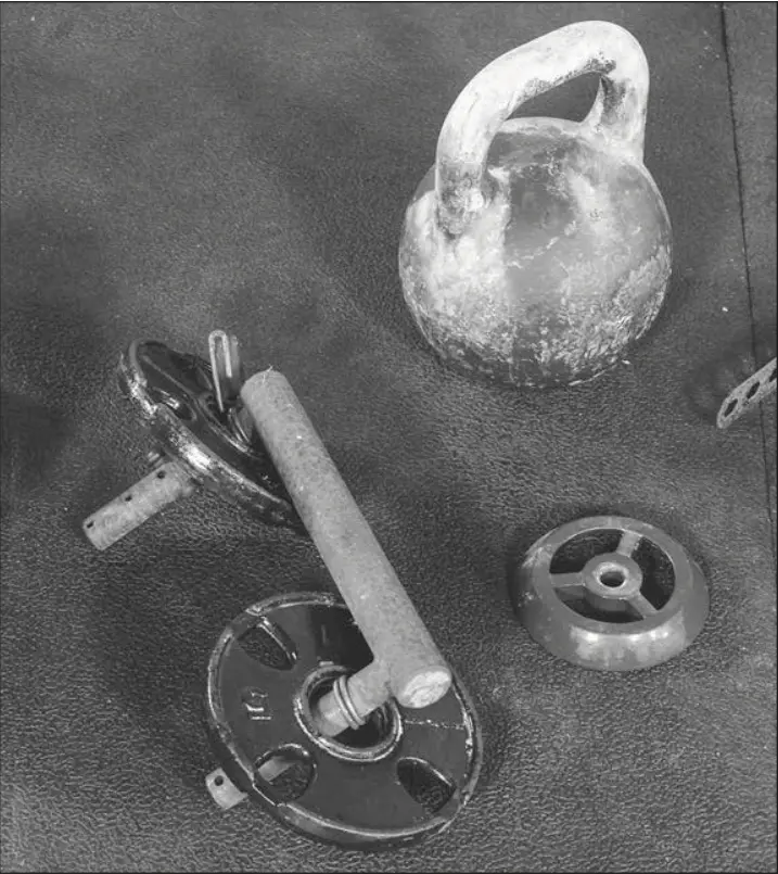 Figure 2.4 Plate-loaded adjustable kettlebells.