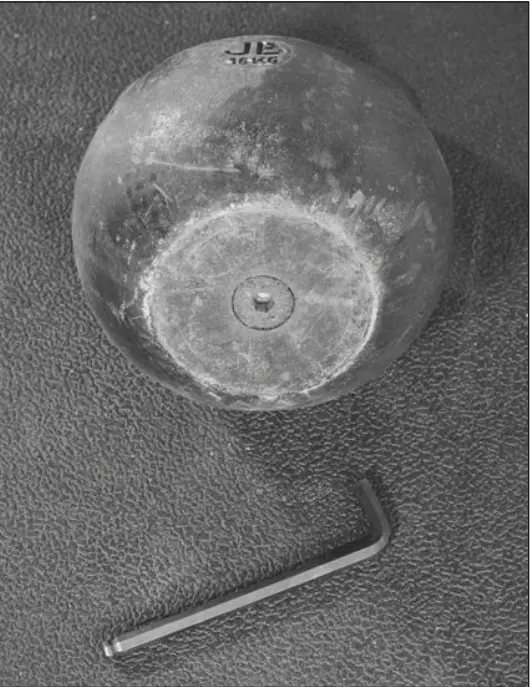 Figure 2.5 Shot-loaded adjustable kettlebell.